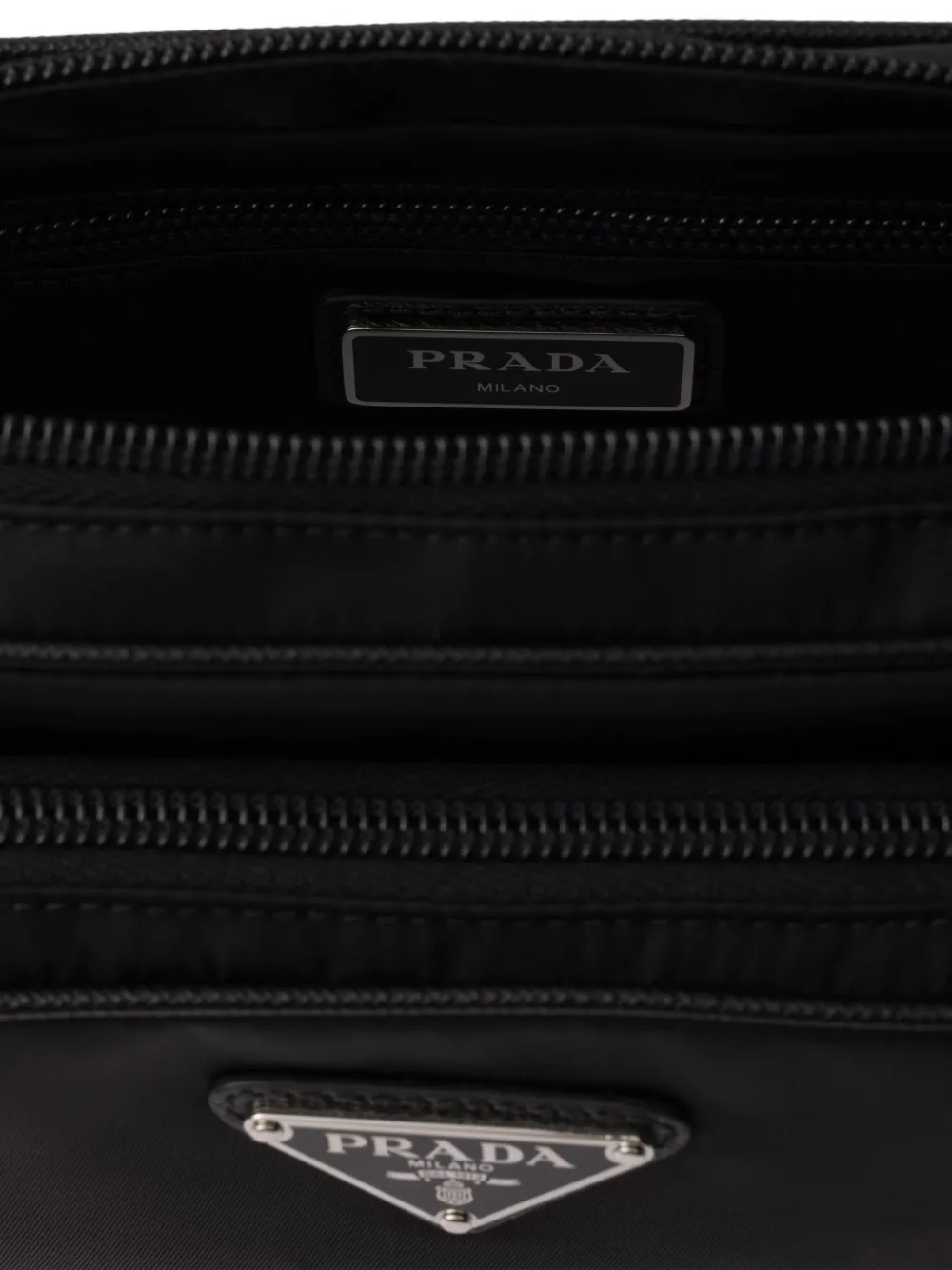 Prada Heuptas met logoplakkaat Zwart