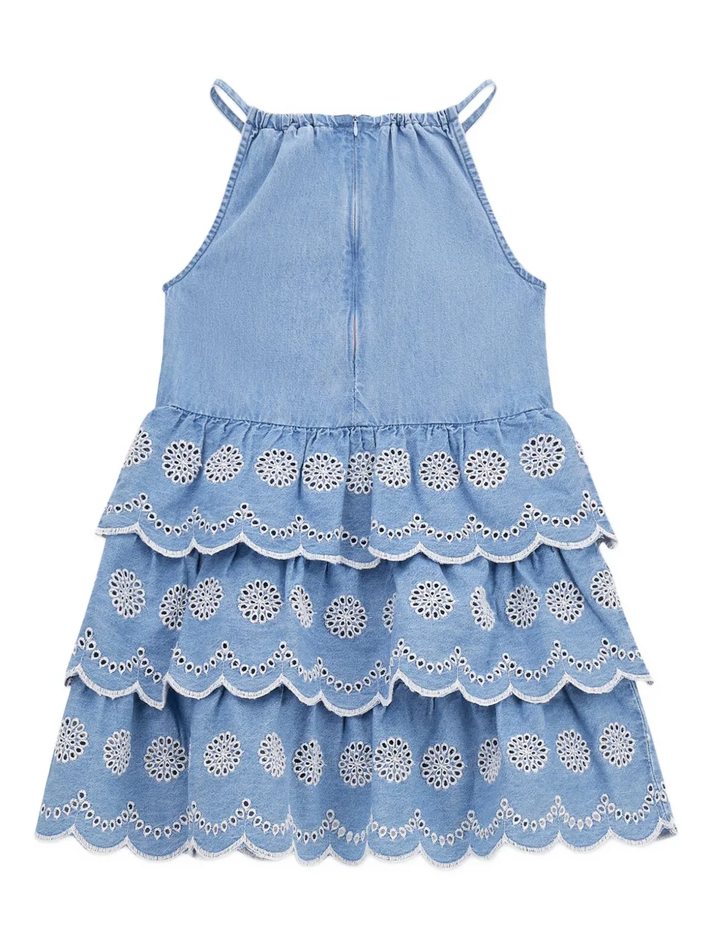 guess kids Gewelfde gelaagde spijkerjurk Blauw