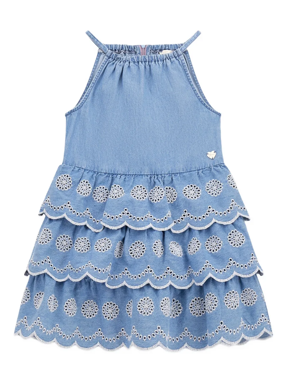 guess kids スカラップ デニムワンピース - ブルー guess kids スカラップ デニムワンピース - ブルー