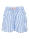 MC2 Saint Barth striped cotton shorts - Blue