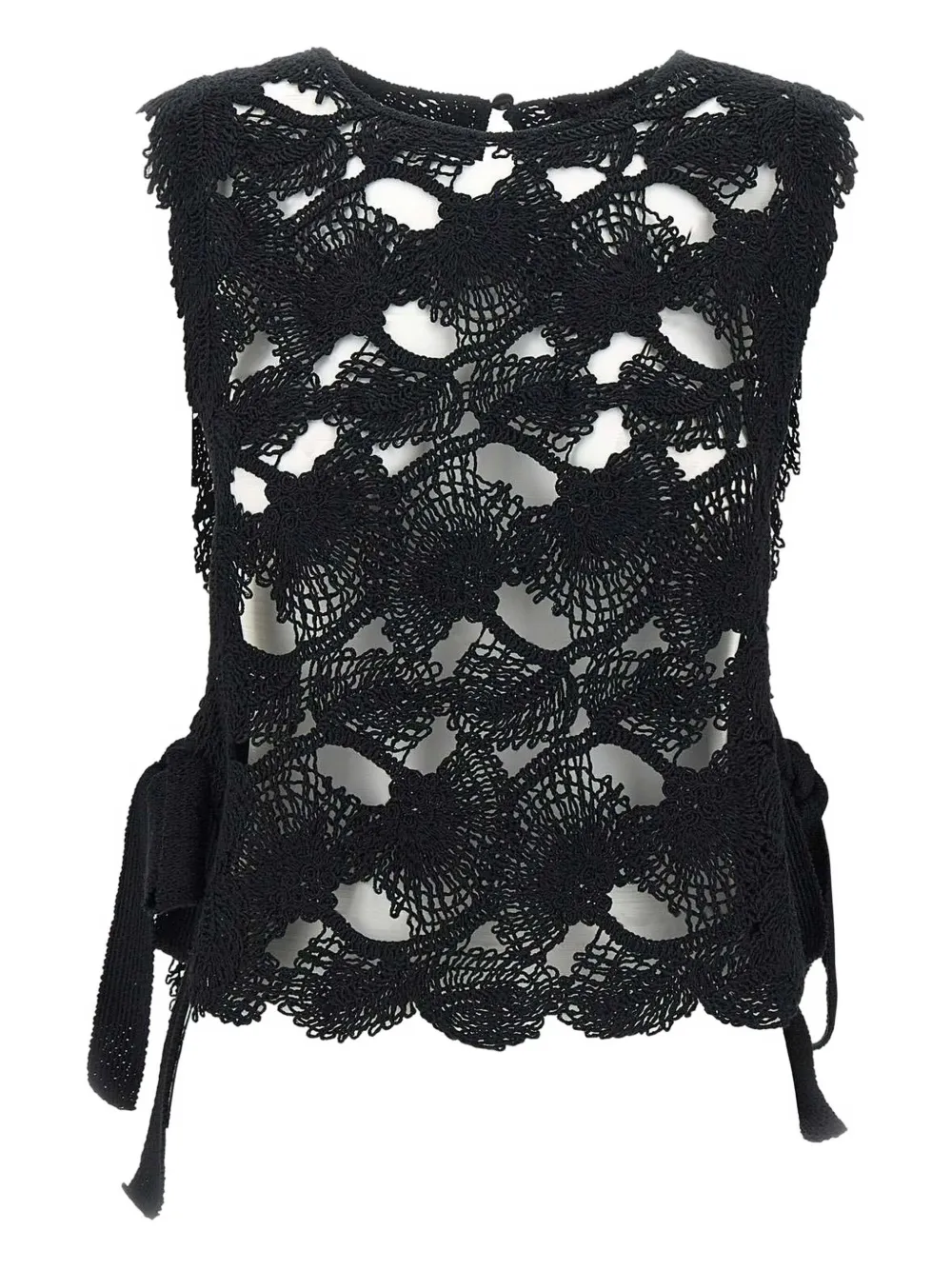 Kangra crochet-knit top | Black | Image 1