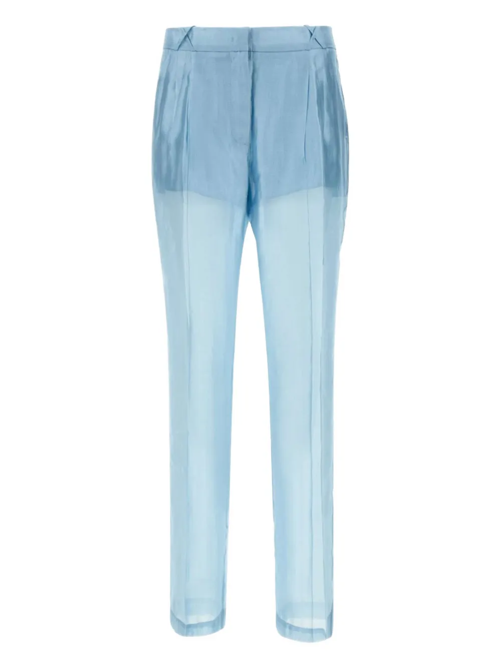 pressed-crease trousers