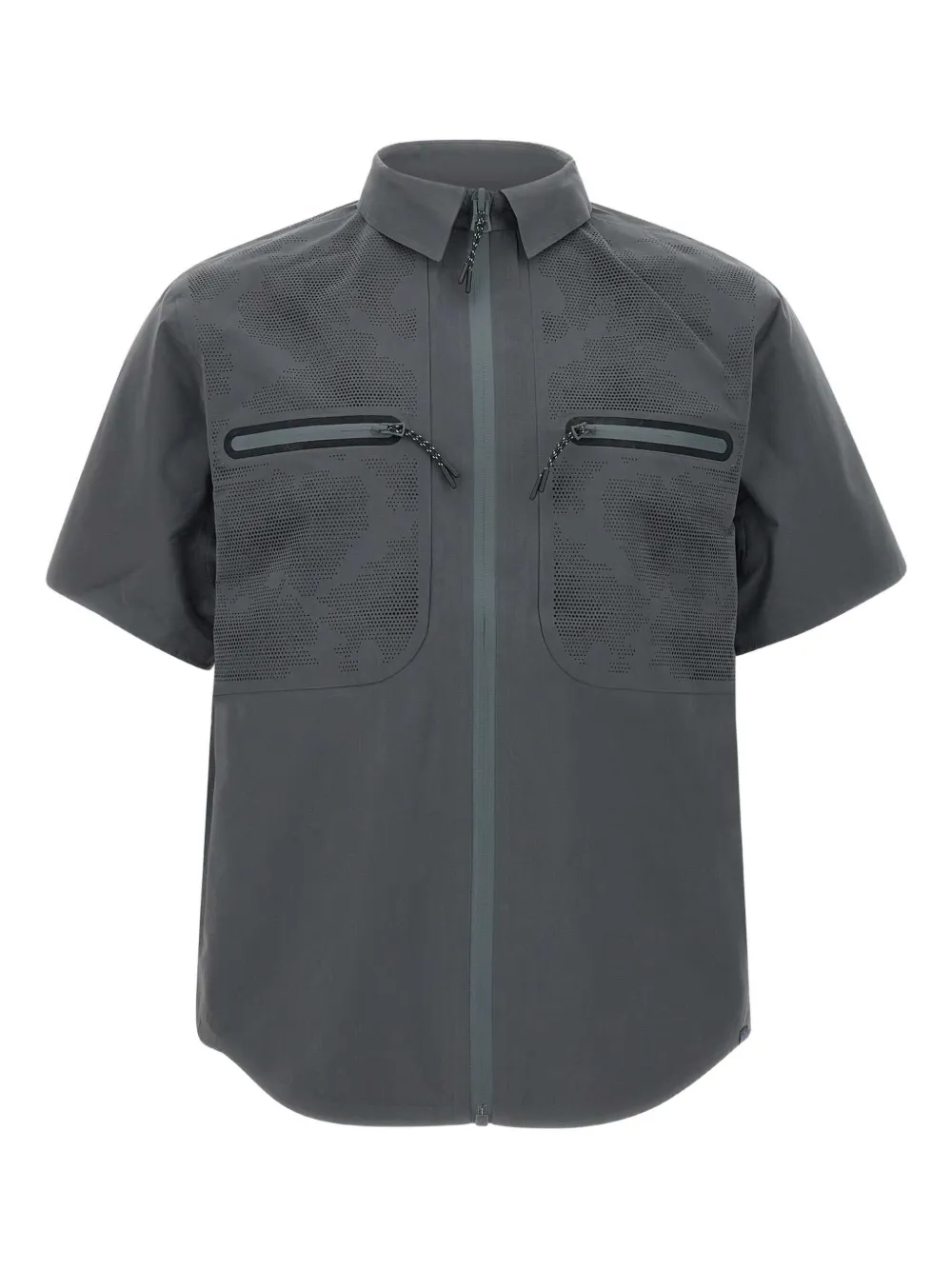 Alpha Industries ジップアップ シャツ - グレー Alpha Industries ジップアップ シャツ - グレー