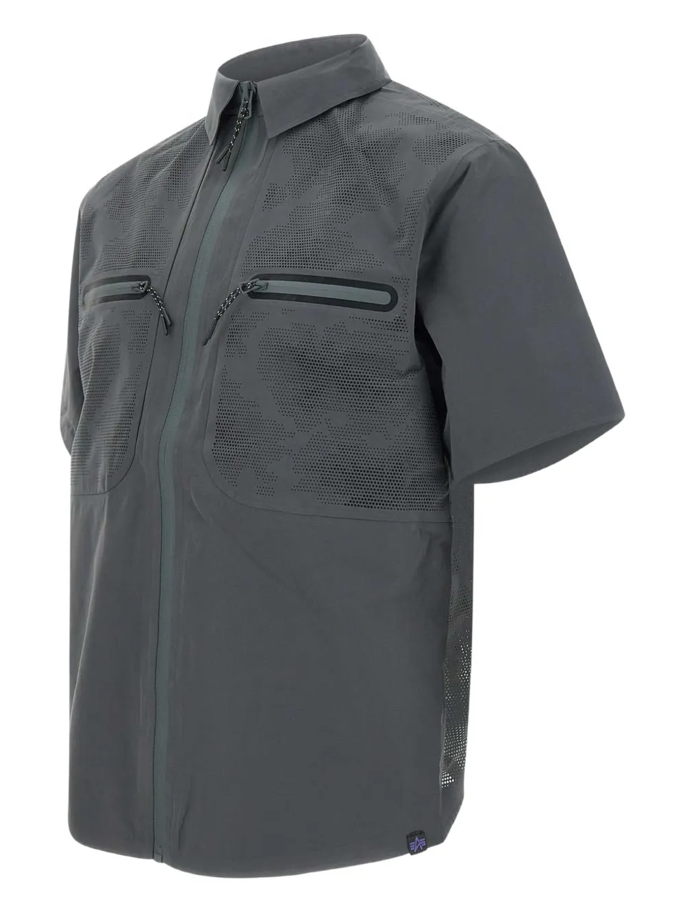 Shop Alpha Industries Zip-up Shirt