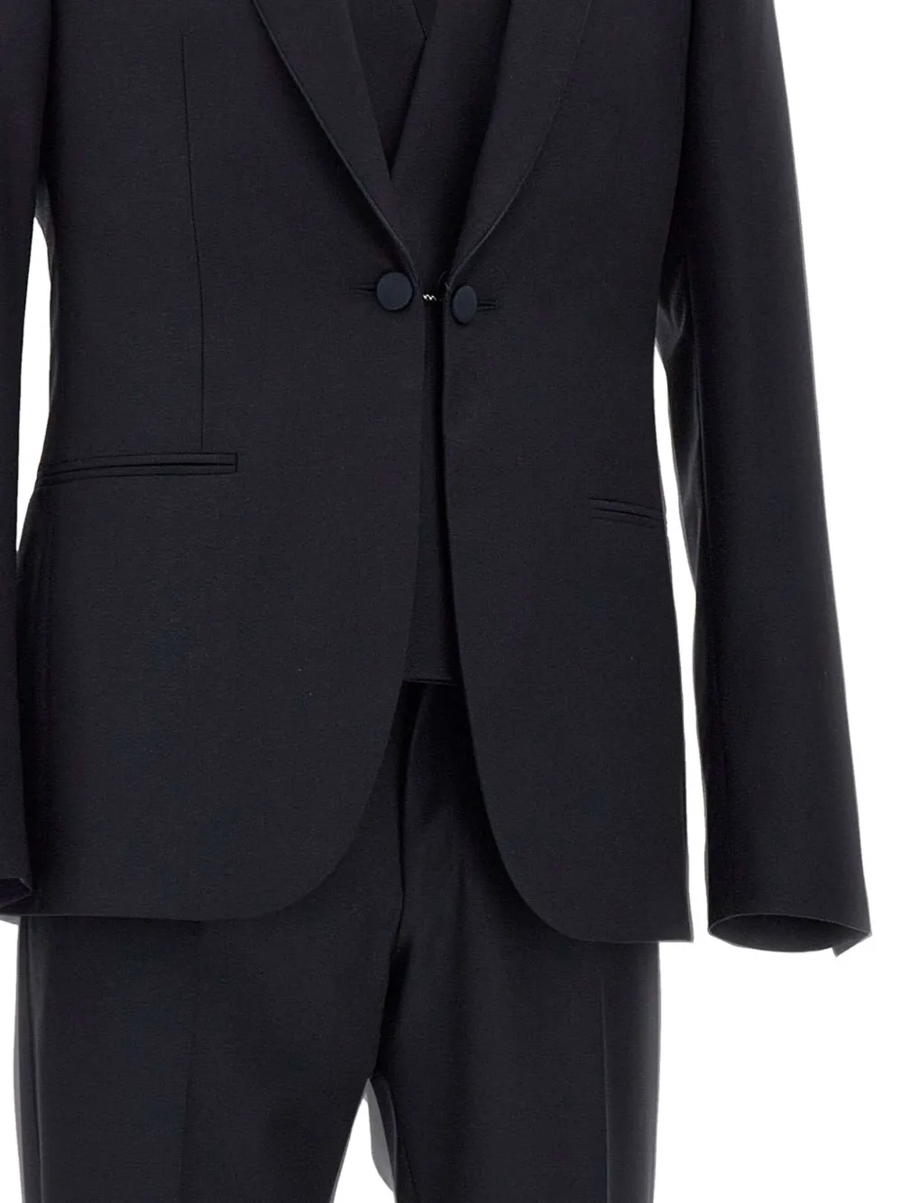 Corneliani Pak met enkele rij knopen Zwart