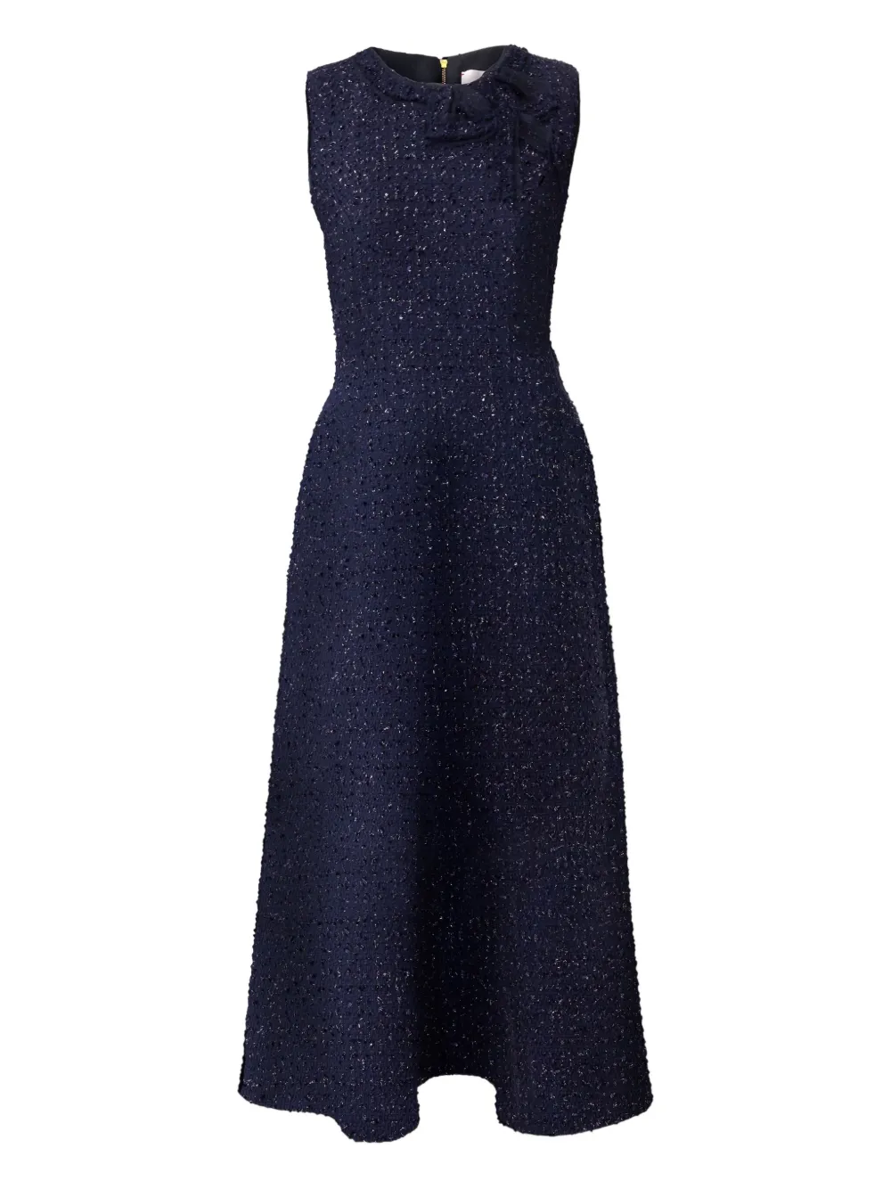 Carolina Herrera Tweed midi-jurk Blauw