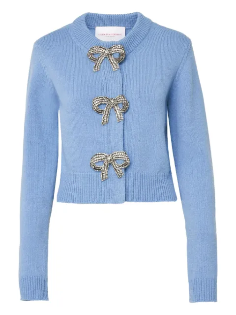 Carolina Herrera crystal-bow cardigan