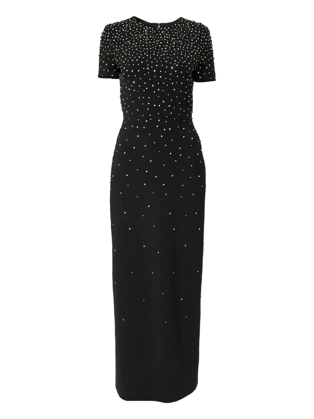 Carolina Herrera Crystal-embellished Maxi Dress In Black