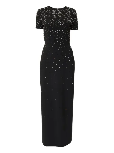 Carolina Herrera ビジュートリム マキシドレス