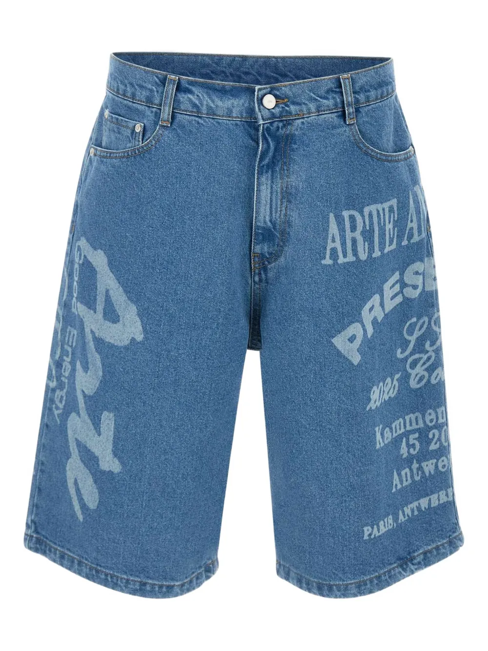 Arte Antwerp Denim shorts Blauw