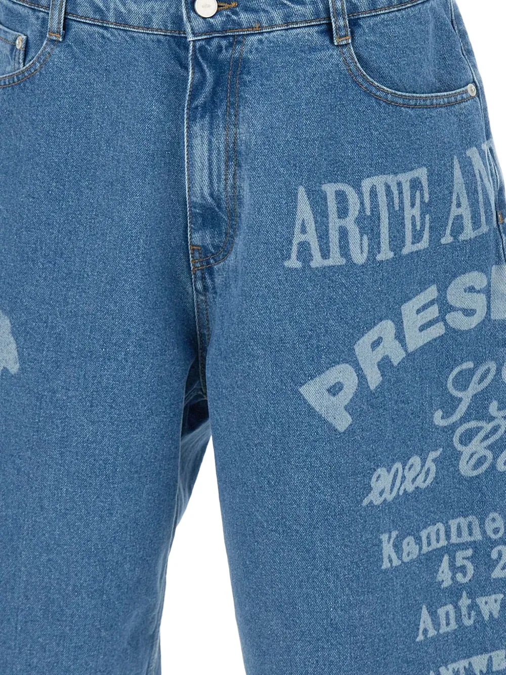 Arte Antwerp Denim shorts Blauw