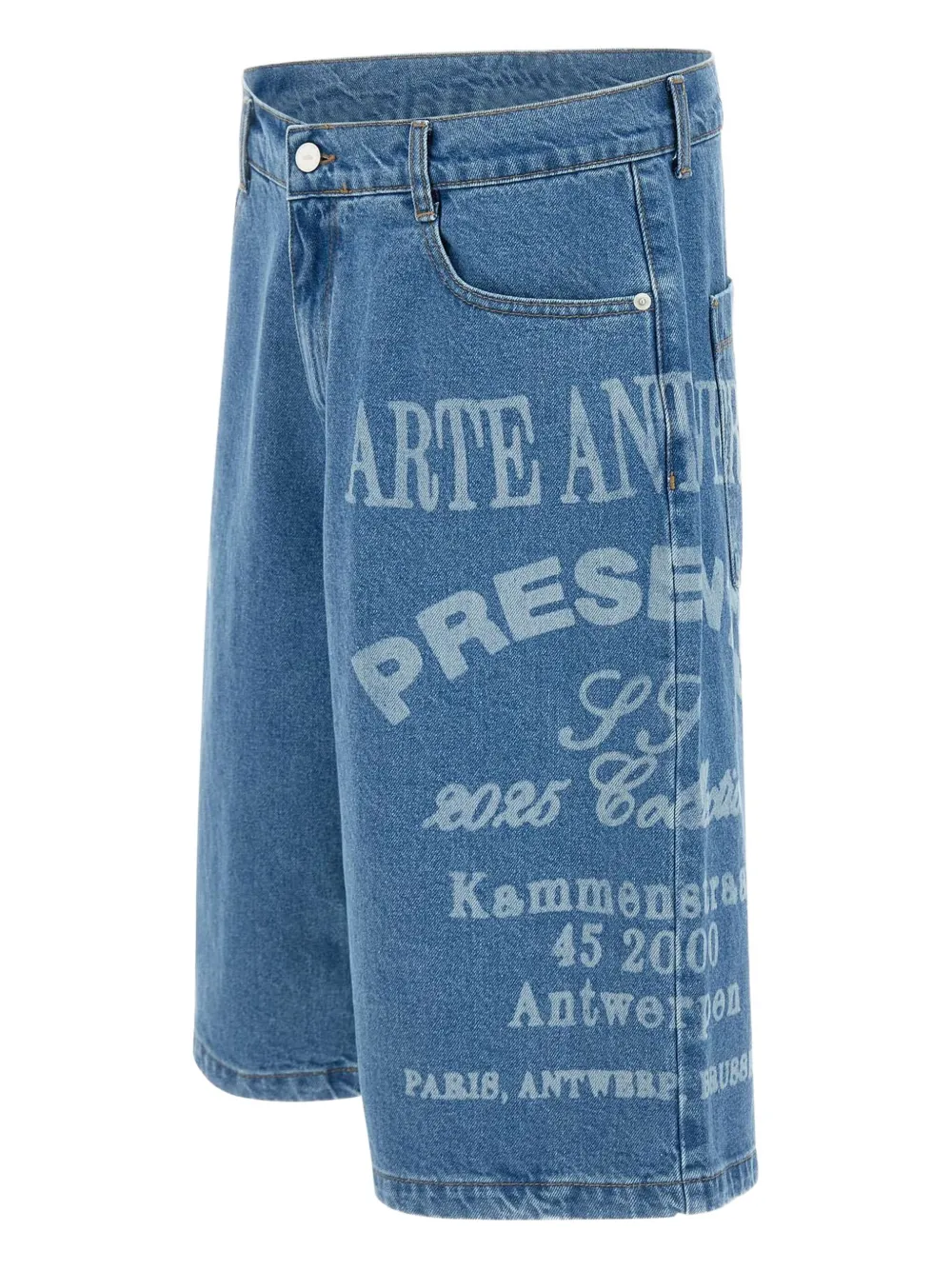 Arte Antwerp Denim shorts Blauw