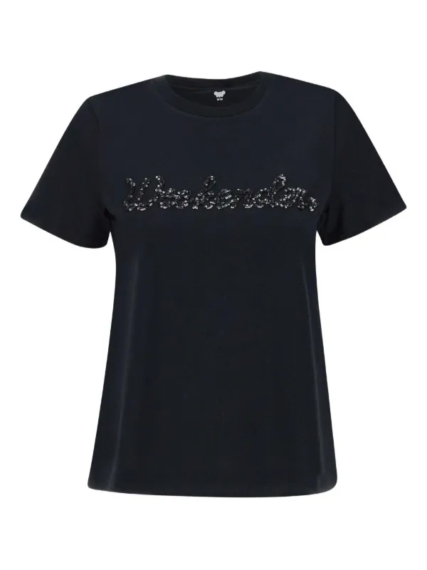 MAX MARA ロゴ刺繍 Tシャツ VALIDO ブラック 30267773_59225828_600.jpg