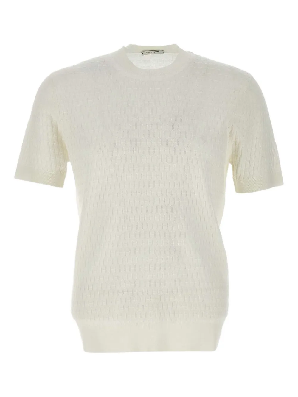 Paolo Pecora patterned-jacquard T-shirt | White | Image 1