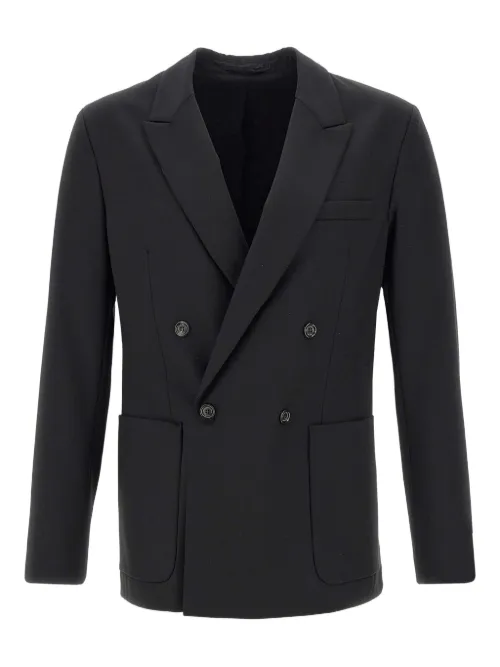 Blazer en laine mélangée - Paolo Pecora - Modalova