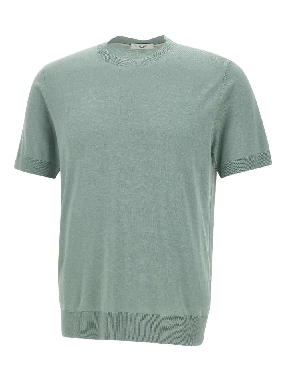 Paolo Pecora T-shirt van zijdemix Groen