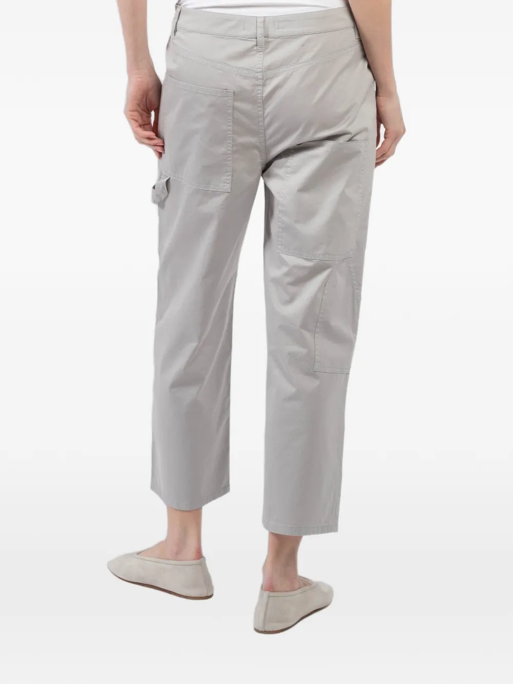 Belt-Loops Cropped Jeans