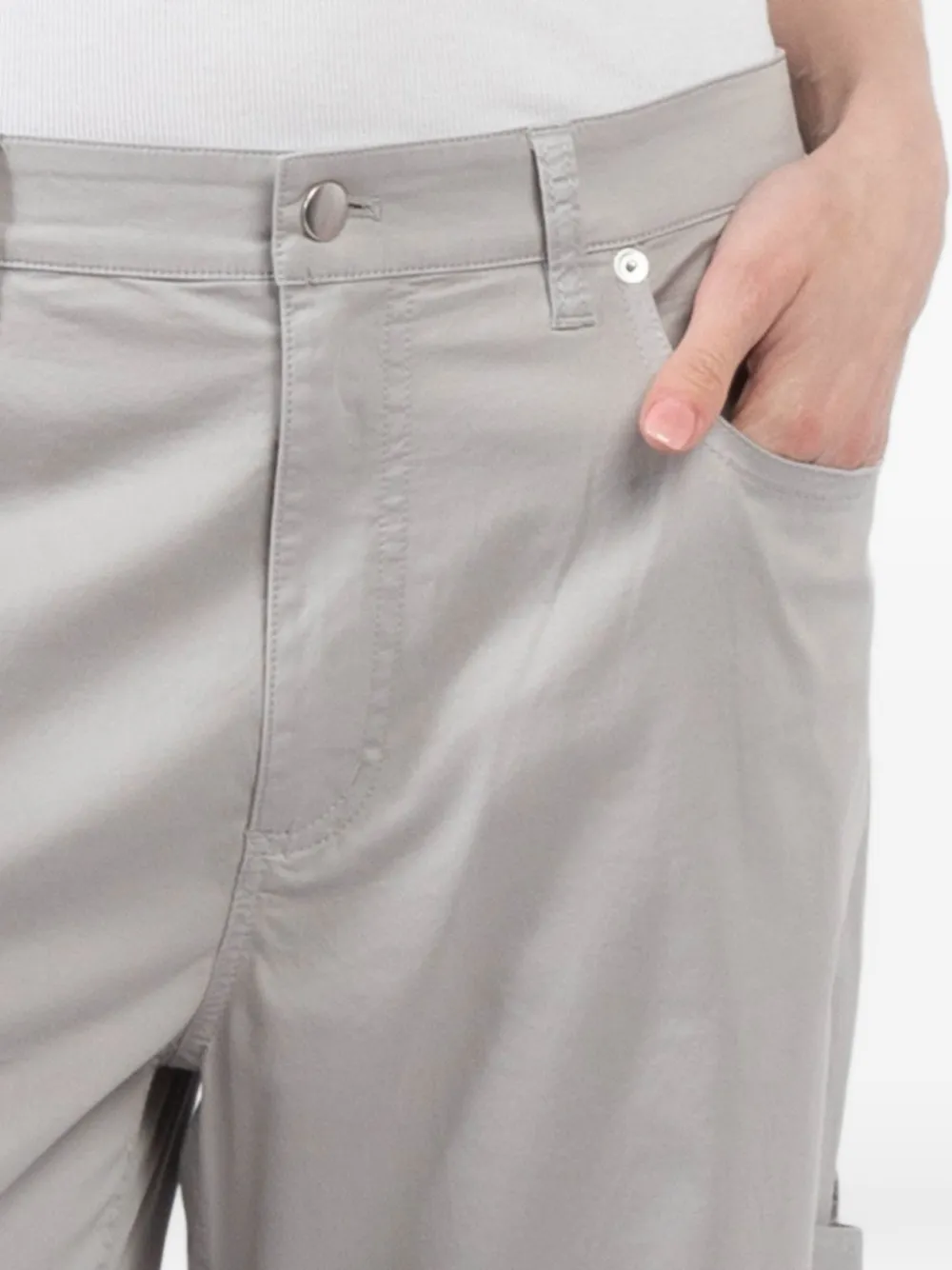 Belt-Loops Cropped Jeans