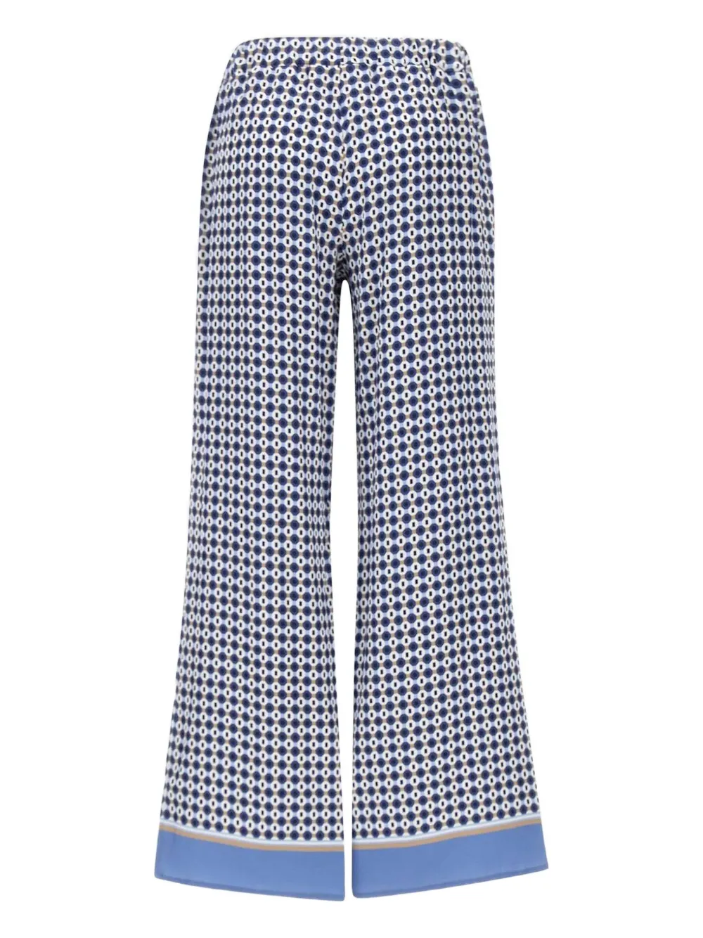 Kangra printed trousers - BLUE AND GREEN