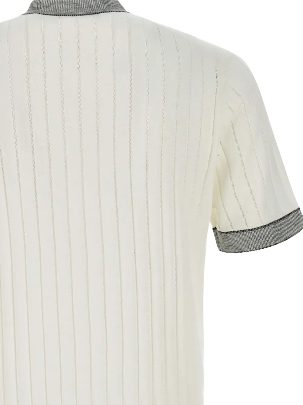 Paolo Pecora Ribgebreid T-shirt Wit