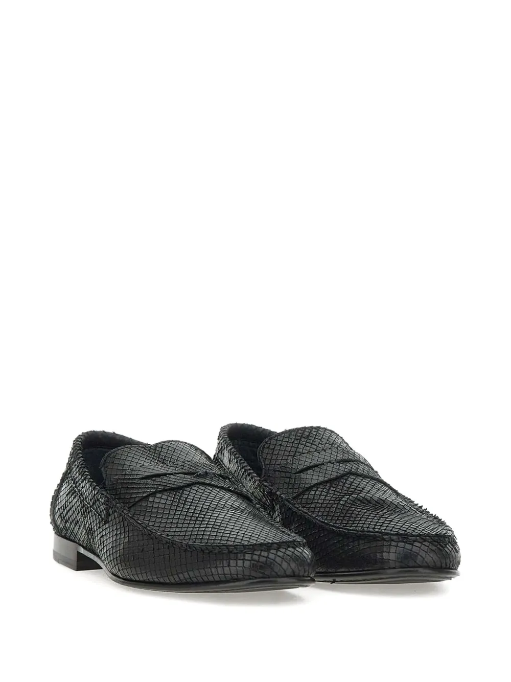 Paul Smith Leren loafers - Zwart