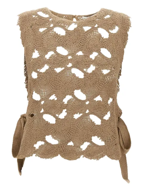 Kangra crochet-knit top