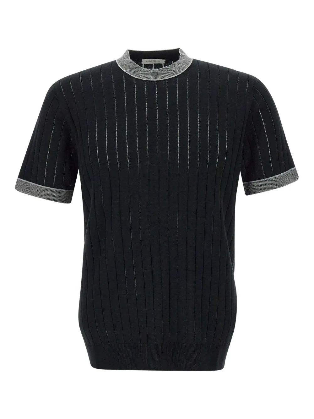 Paolo Pecora ribbed T-shirt | Black | Image 1