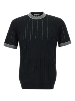 Tシャツ・カットソー PAOLO PECORA Men T Shirts LF031405419000 Black T-shirt Paolo Pecora - PAOLO PECORA - Tufano Moda