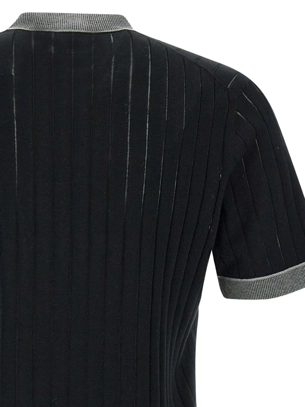Paolo Pecora Geribbeld T-shirt Zwart