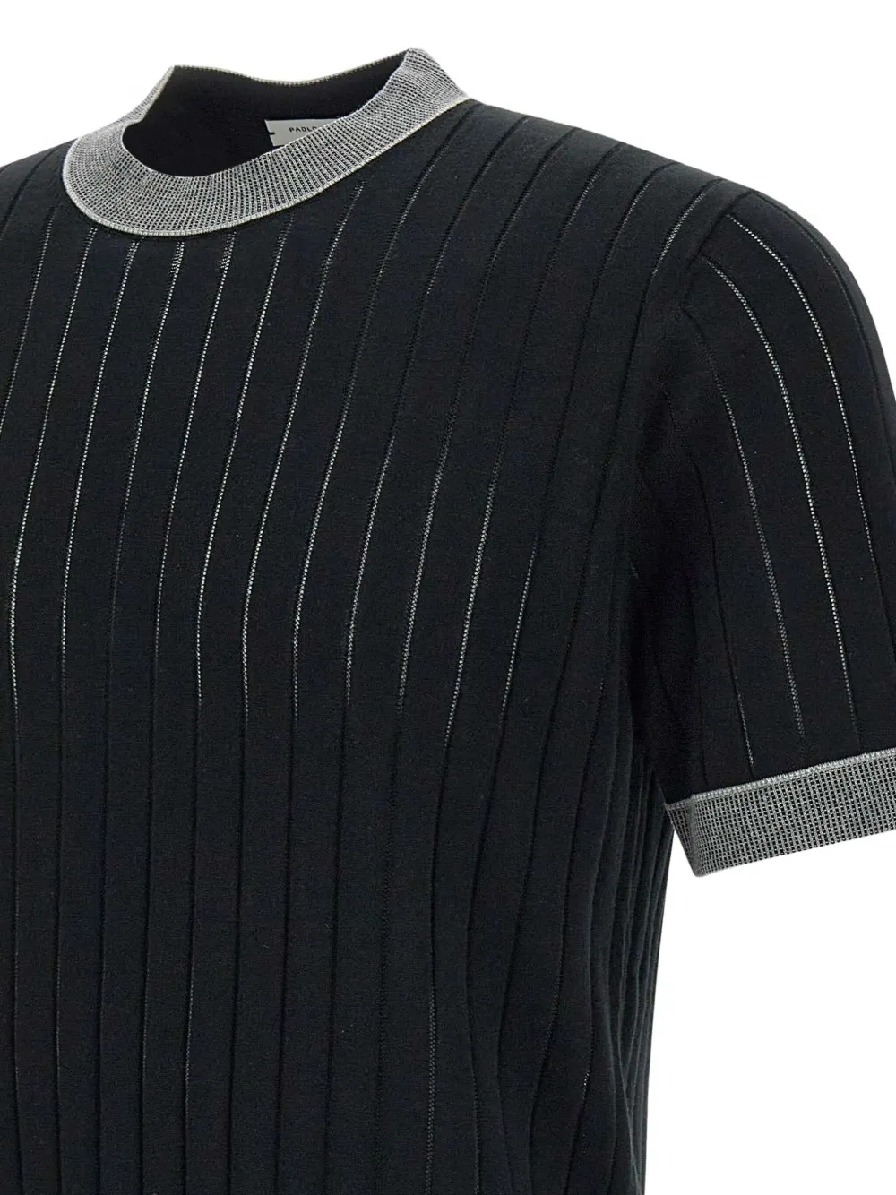 Paolo Pecora Geribbeld T-shirt Zwart