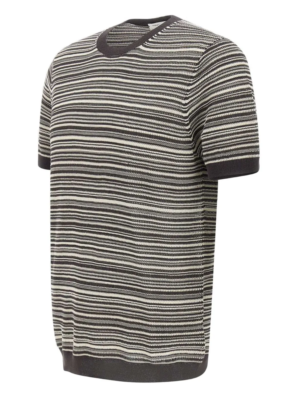 Paolo Pecora Gestreept T-shirt Bruin