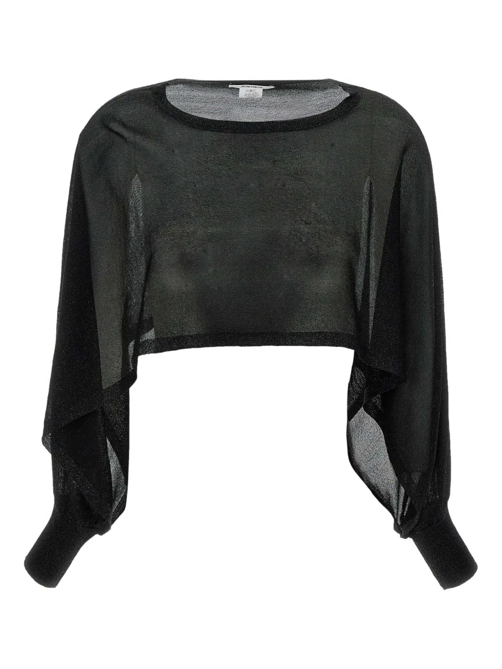 Kangra lurex-detailed top | Black | Image 1