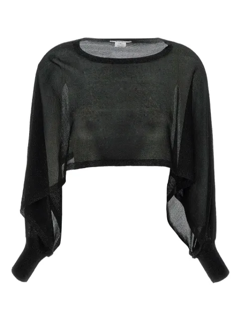 Kangra lurex-detailed top