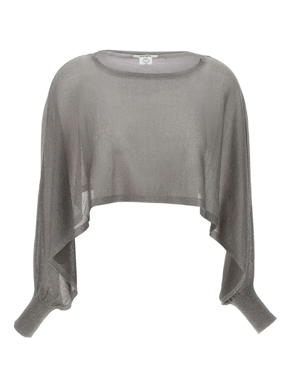 Kangra lurex-detailed top | Silver | Image 1