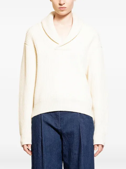 The Garment ribbed shawl-collar sweater