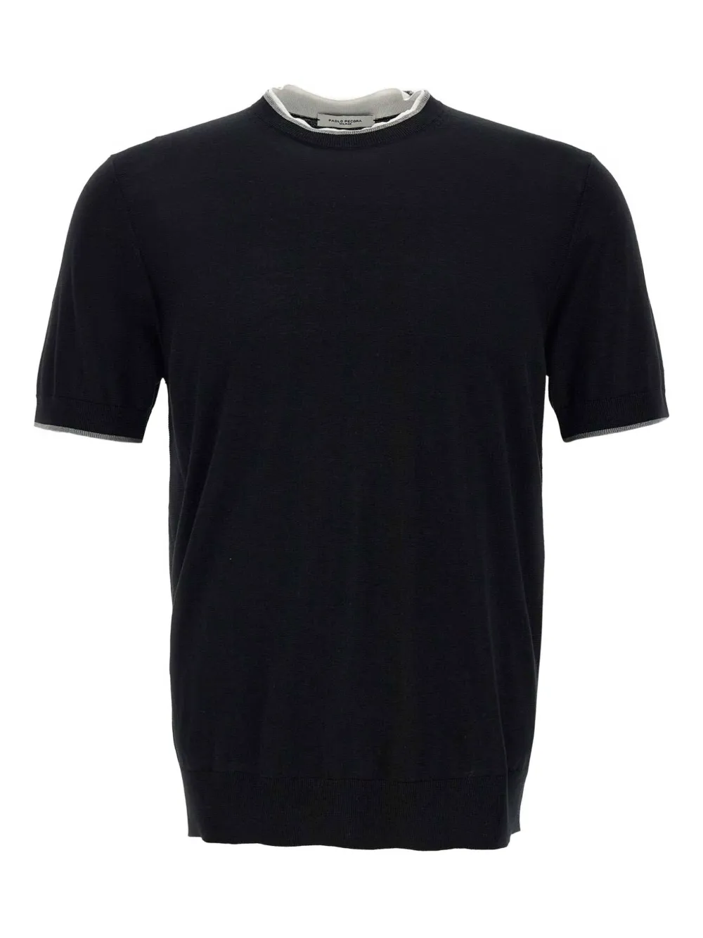Paolo Pecora t-shirt en maille fine | noir | Image 1