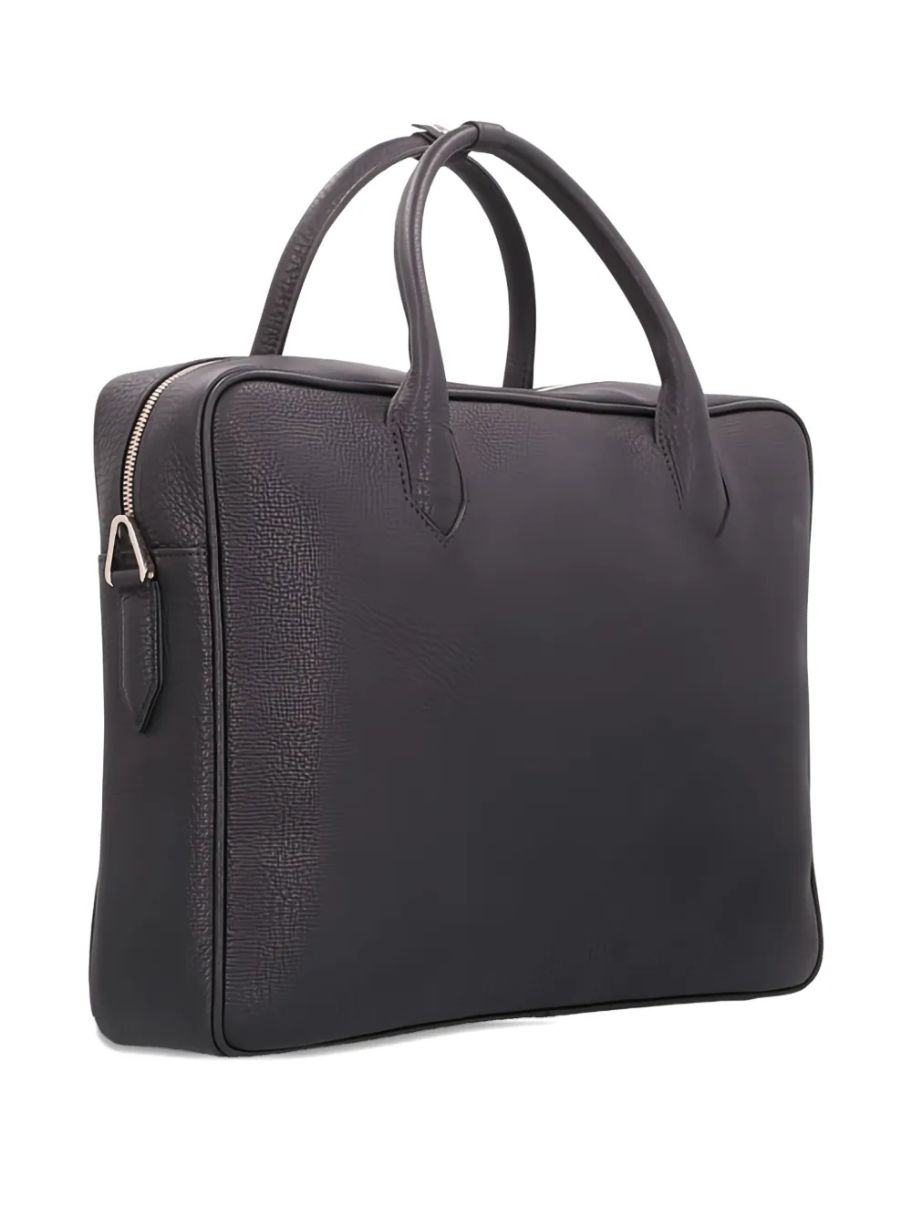 Longchamp leather laptop bag Zwart
