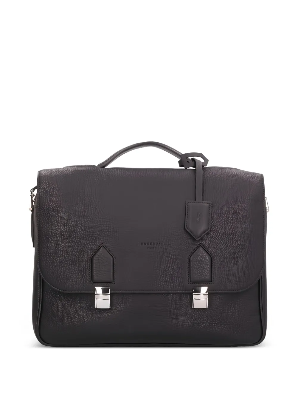 Longchamp Ulysse leather briefcase Zwart