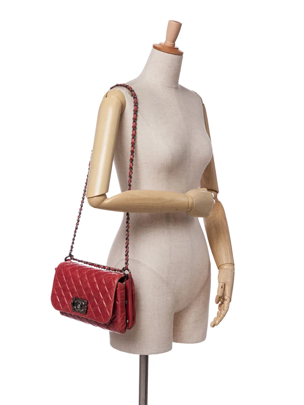 CHANEL Pre-Owned 2011 Quilted Glazed Calfskin Soft Boy Flap shoulder bag | Pre-Owned | Image 2
