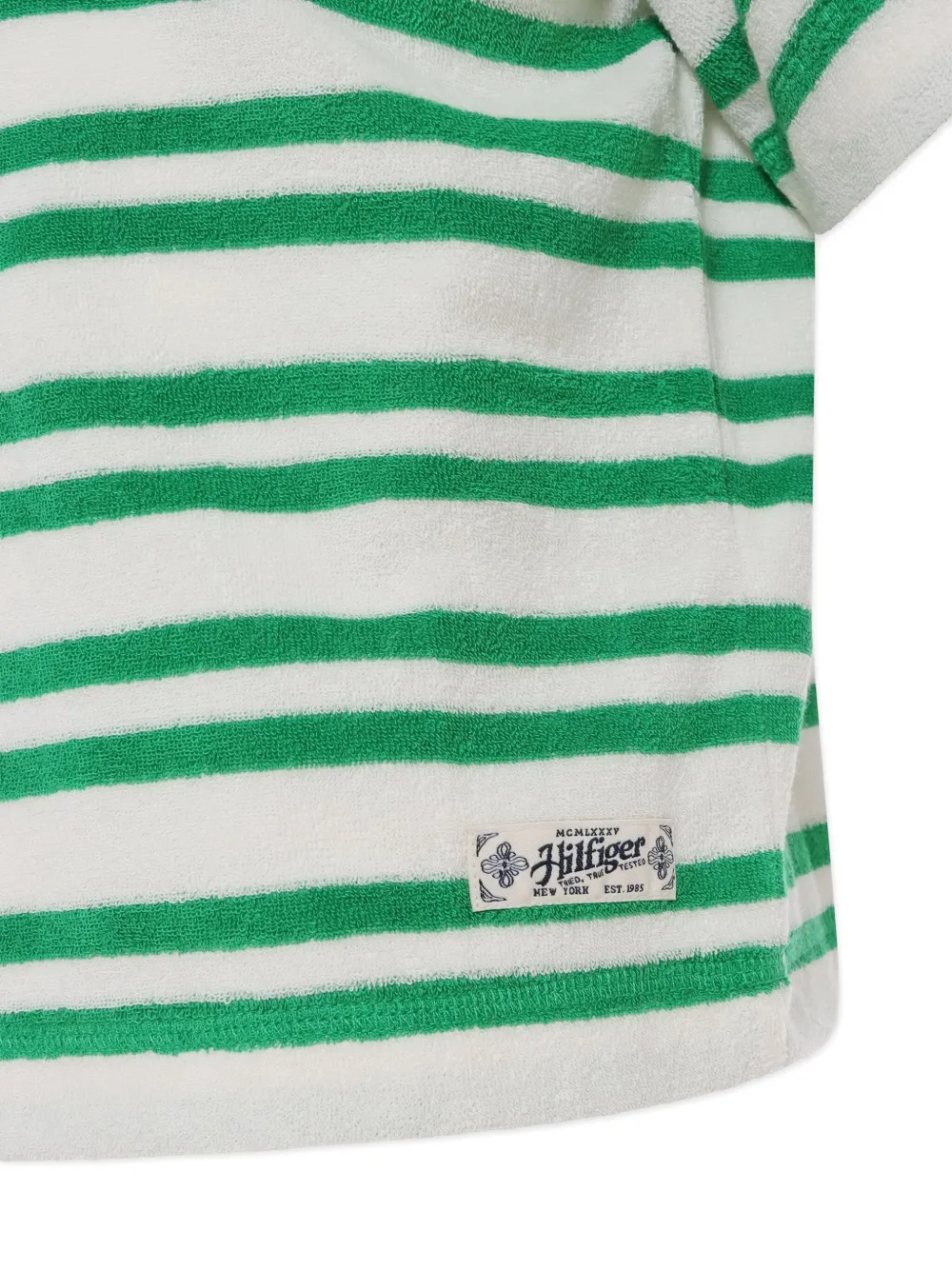Tommy Hilfiger Junior Gestreepte top met korte mouwen Wit