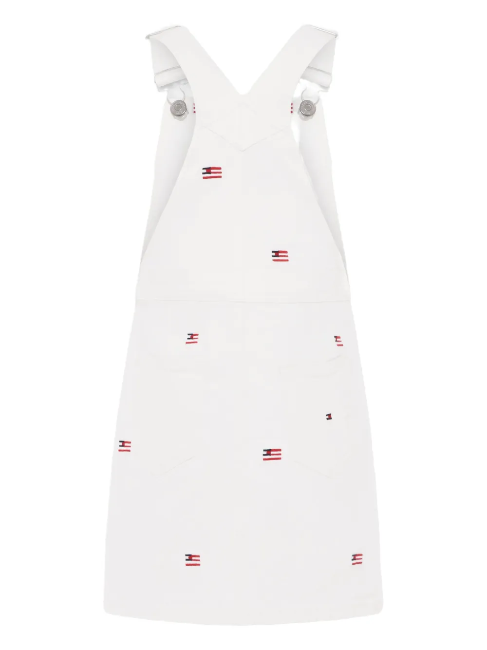 Tommy Hilfiger Junior logo-embroidered dungaree dress | Dungarees | Image 2