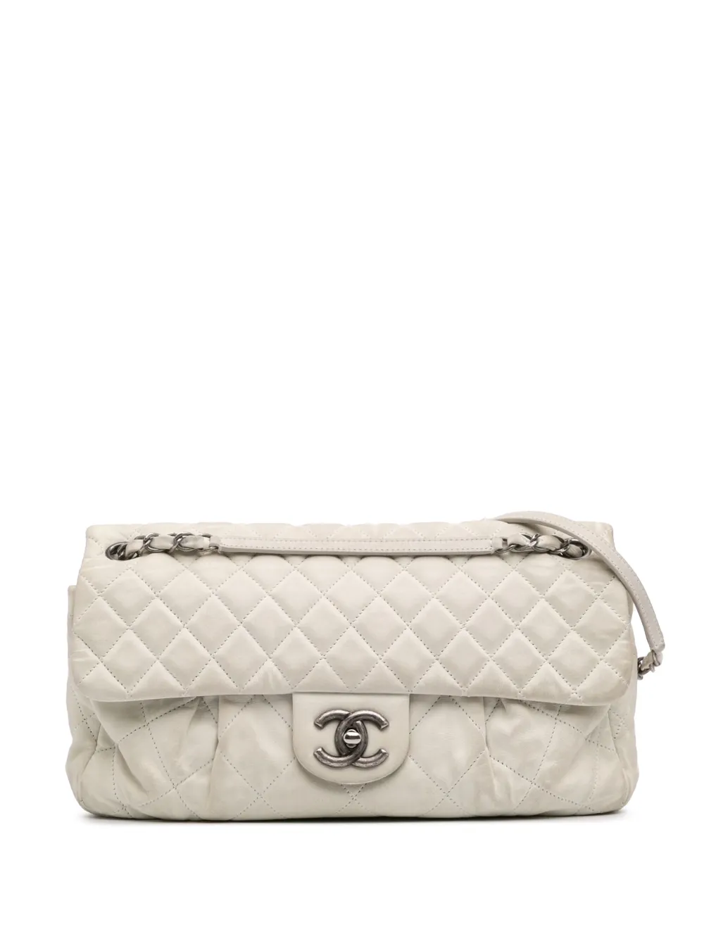 Pre-owned Chanel 2010-2011 Large Iridescent Calfskin Chic Quilt Flap Shoulder Bag