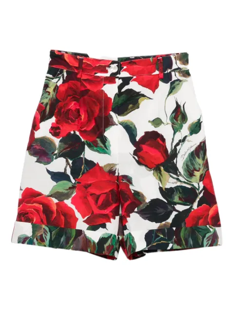 Dolce & Gabbana شورت بطبعة ورد