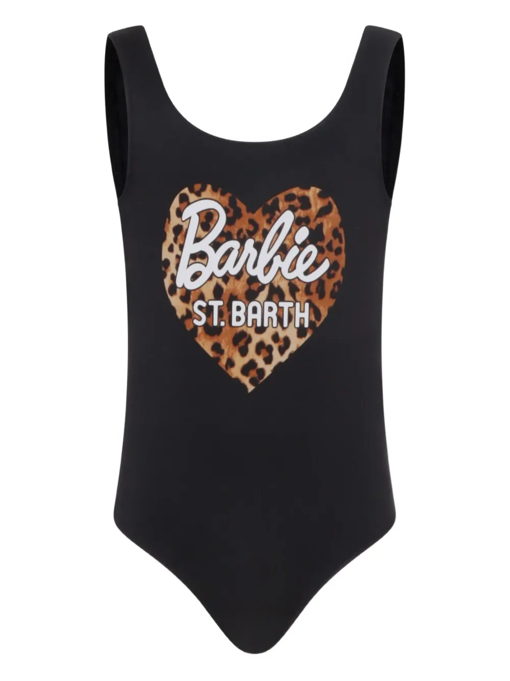 MC2 Saint Barth Kids Badpak met logoprint Zwart