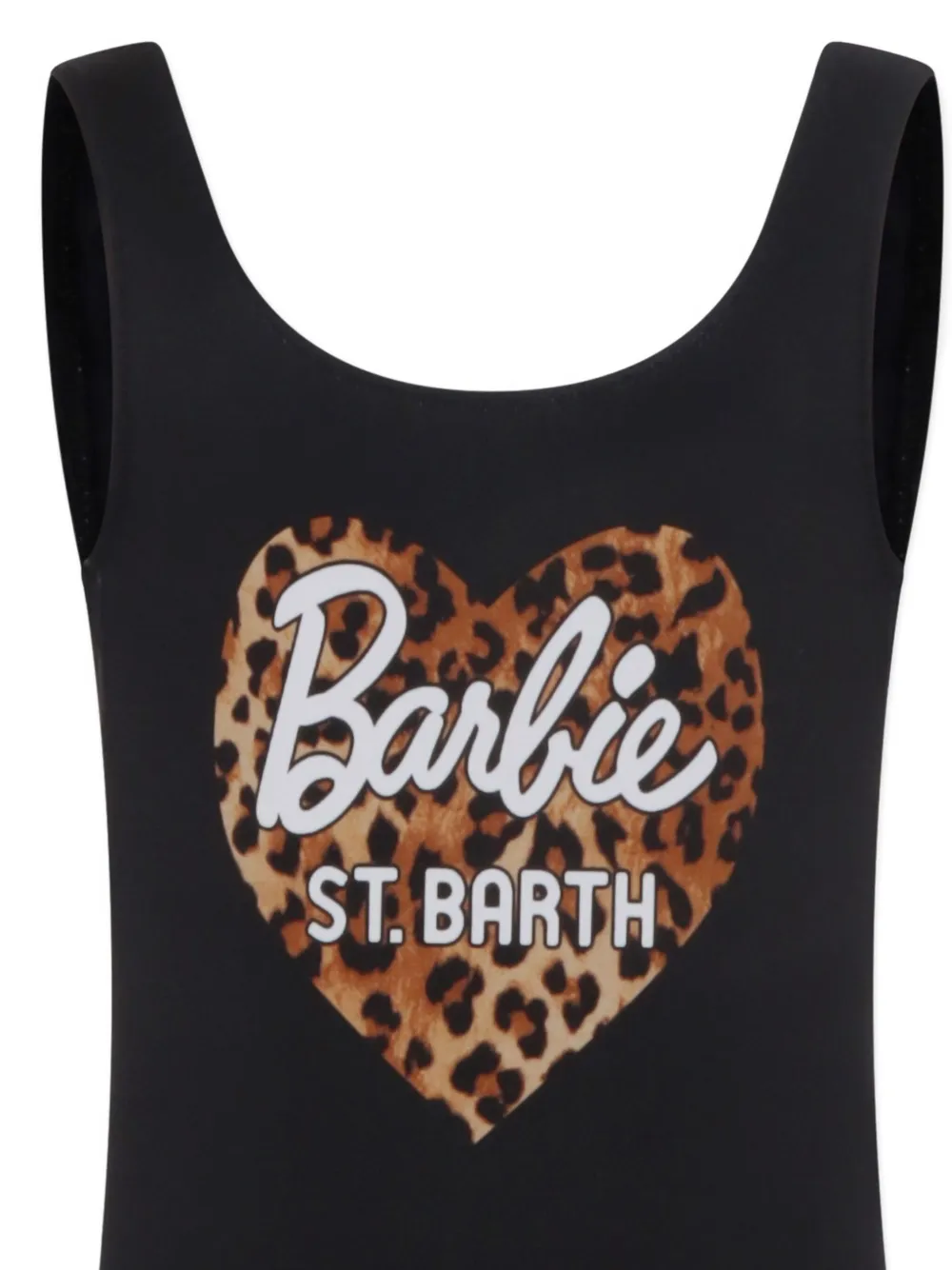 MC2 Saint Barth Kids Badpak met logoprint Zwart