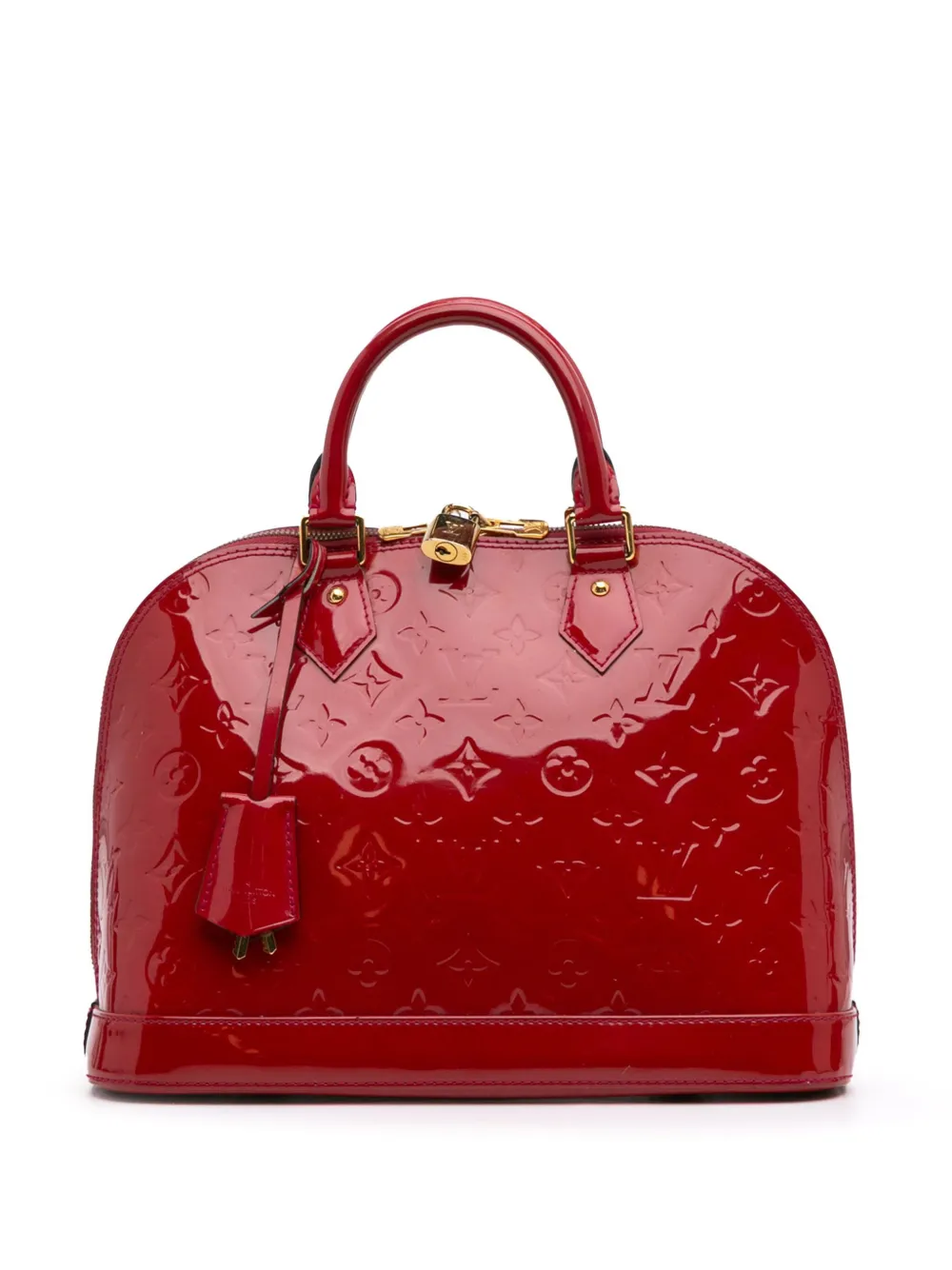 Pre-owned Louis Vuitton 2013 Monogram Vernis Alma Pm Satchel