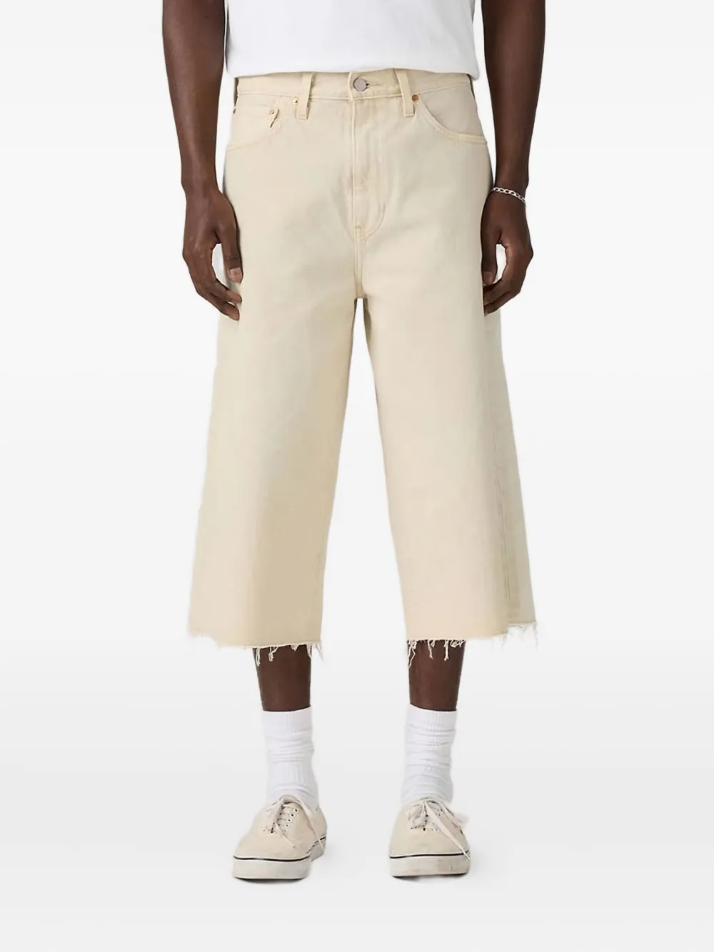 Levi's 478™ Capri jeans met franje Beige