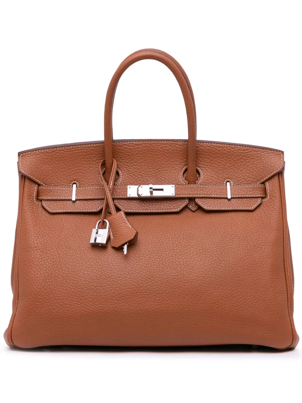 Hermès Pre-Owned 2005 Togo Birkin Retourne 35 handbag - ブラウン Hermès Pre-Owned 2005 Togo Birkin Retourne 35 handbag - ブラウン