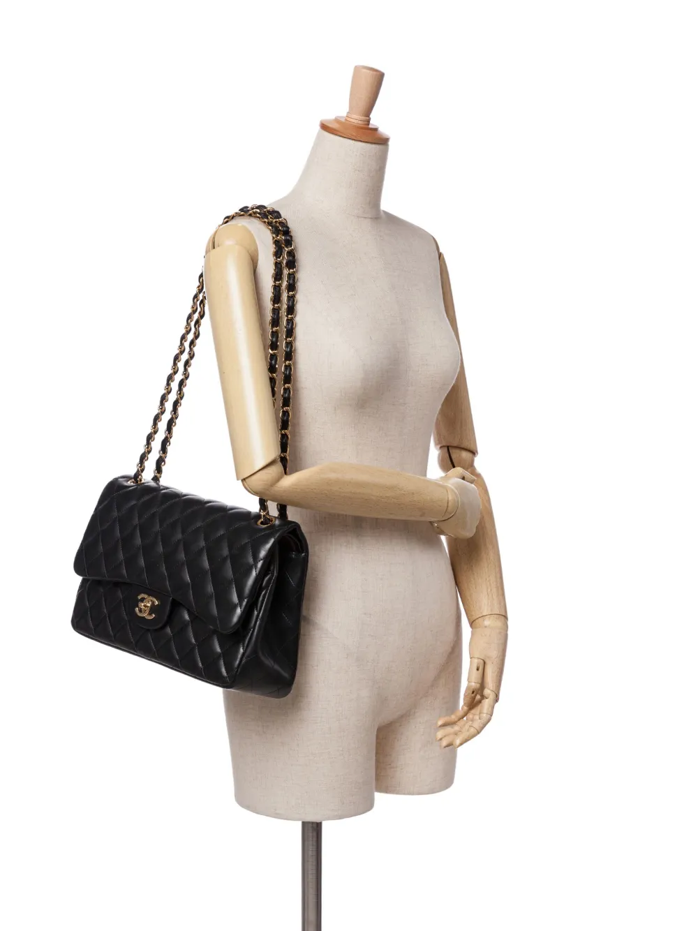 CHANEL Pre-Owned 2010-2011 Jumbo Classic Lambskin Double Flap shoulder bag | Pre-Owned | Image 2
