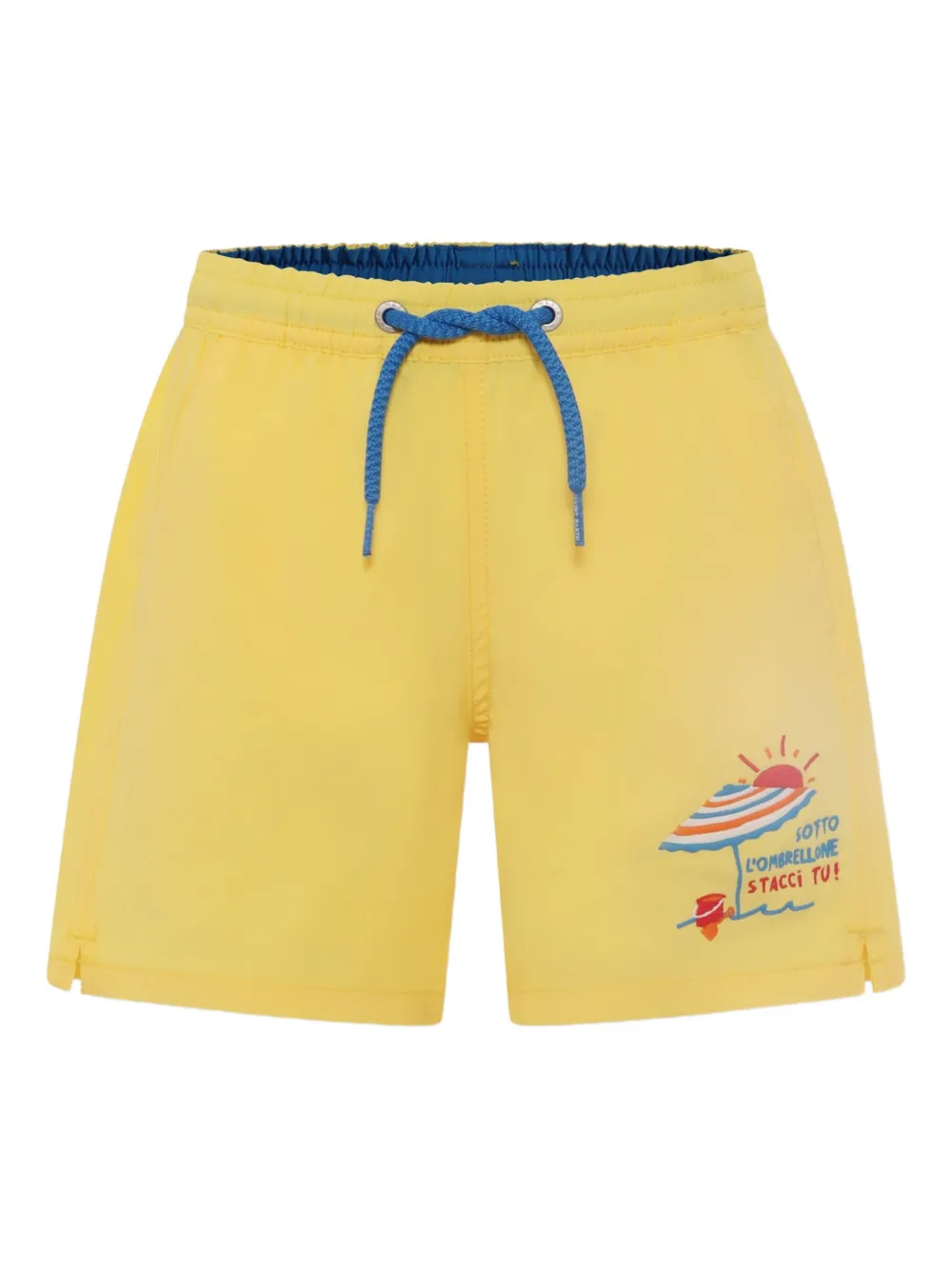 MC2 Saint Barth Kids Zwembroek met print Geel